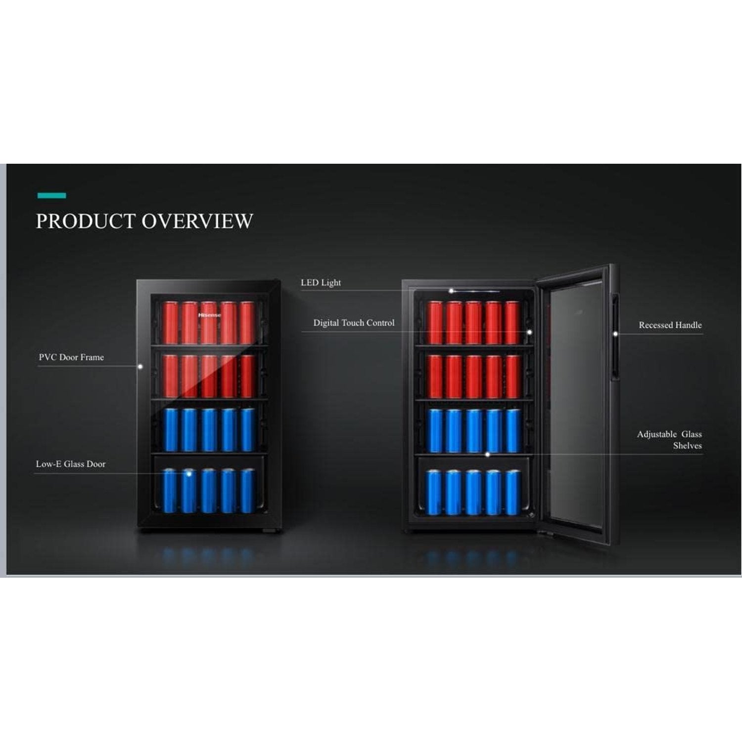 Hisense Beverage Cooler 122 Litres 125 W RBC122N4ASU Black