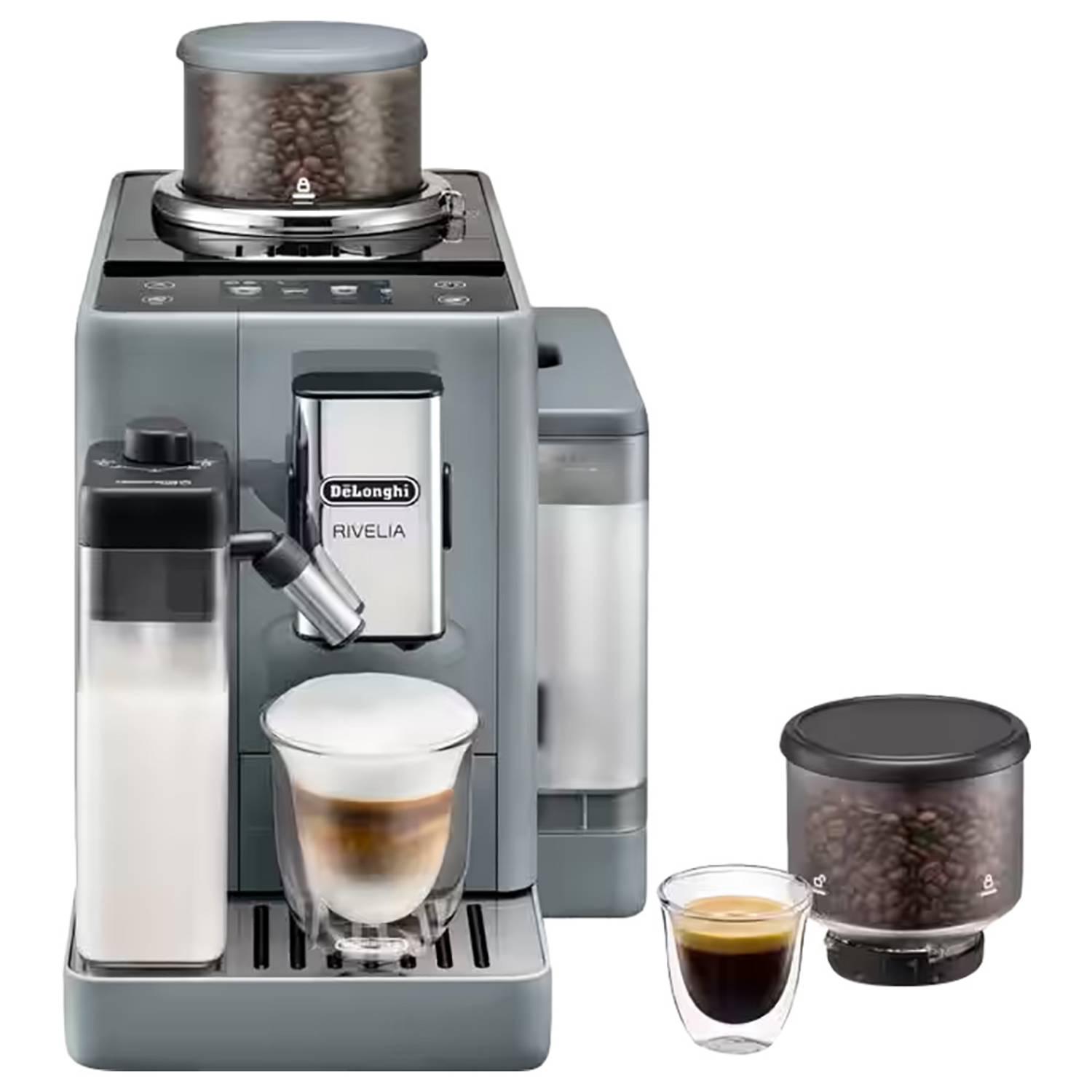 De'Longhi Rivelia Fully Automatic Coffee Machine EXAM440.55.GS11 – Grey