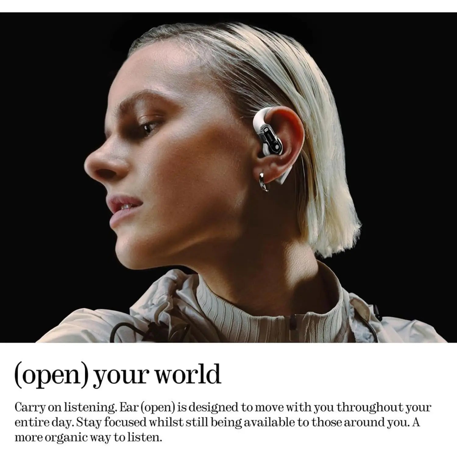 Nothing Ear (Open) B182 – 14.2mm Ti Driver, Sound Seal, 30H, AI Clear Voice, Bass Enhance, BT5.3 - White
