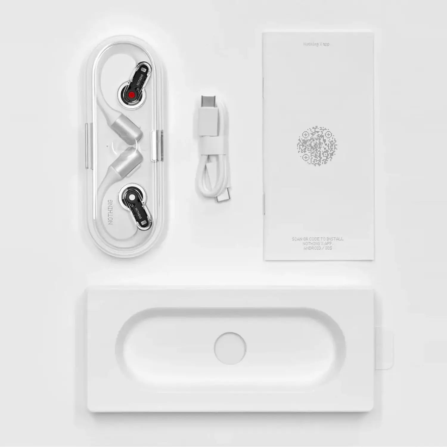 Nothing Ear (Open) B182 – 14.2mm Ti Driver, Sound Seal, 30H, AI Clear Voice, Bass Enhance, BT5.3 - White