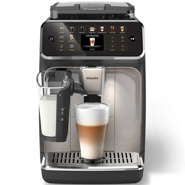 Philips Series 5500 Fully Automatic Espresso Machine EP5547/90 – Black Chrome