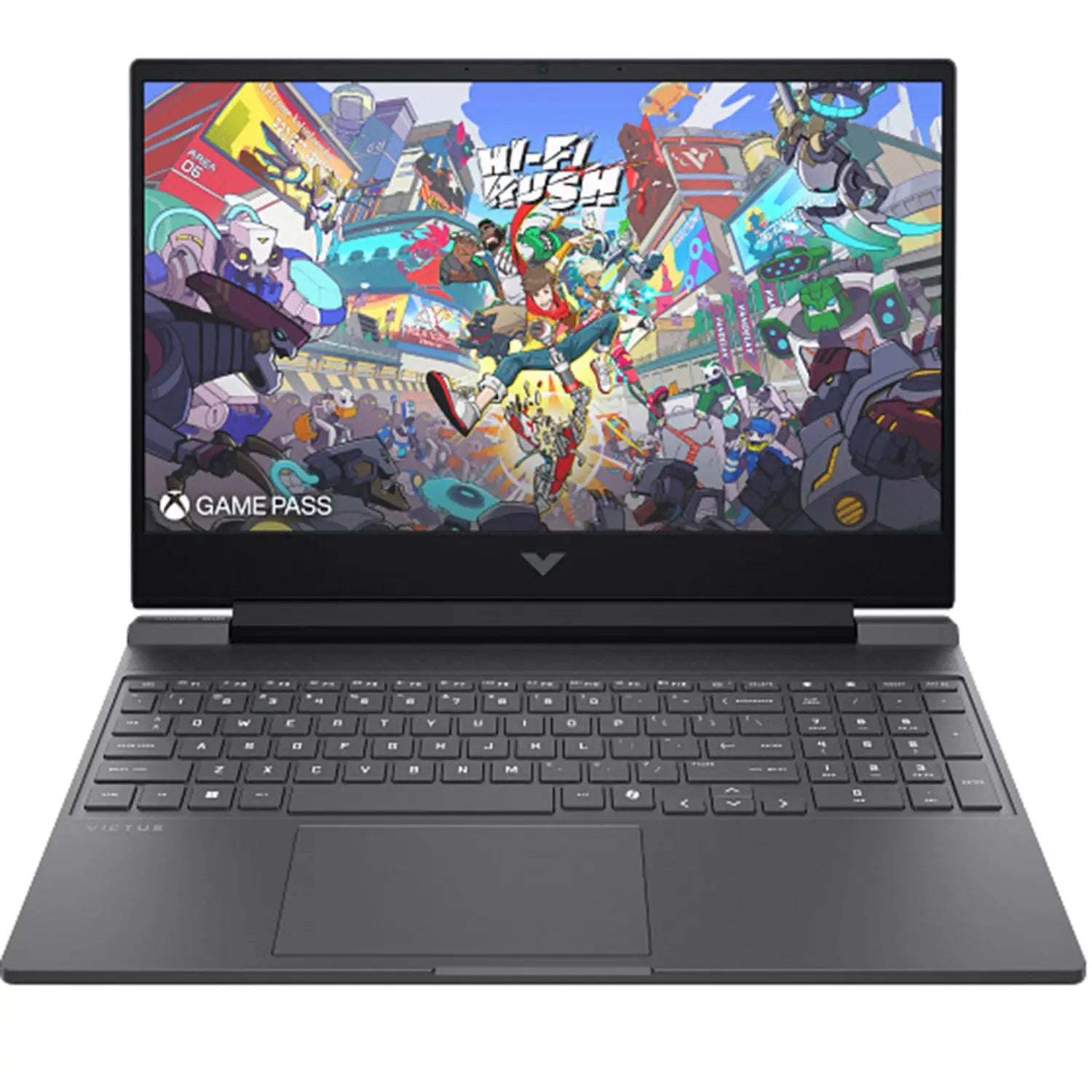 HP Victus Gaming Laptop 2025 15-FB3003NE in Mica Silver – AMD Ryzen 7-7445H, 6GB RTX 4050, 15.6-inch FHD 144Hz anti-glare display, 16GB RAM, 512GB SSD, Wi-Fi 6, Arabic English keyboard, Middle East version available in UAE