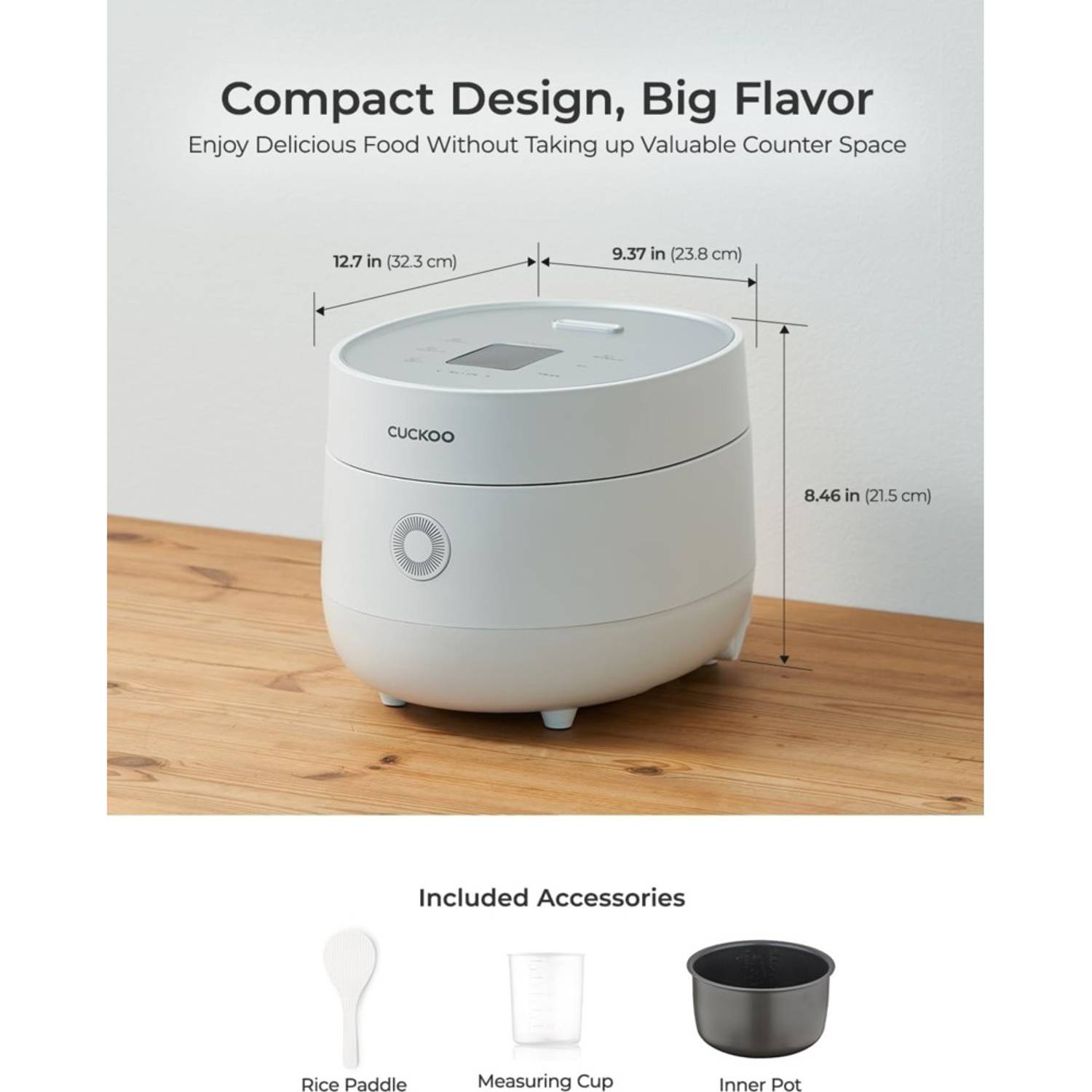 CUCKOO CR-0675F 6-Cup Micom Rice Cooker – 1.08L, 580W