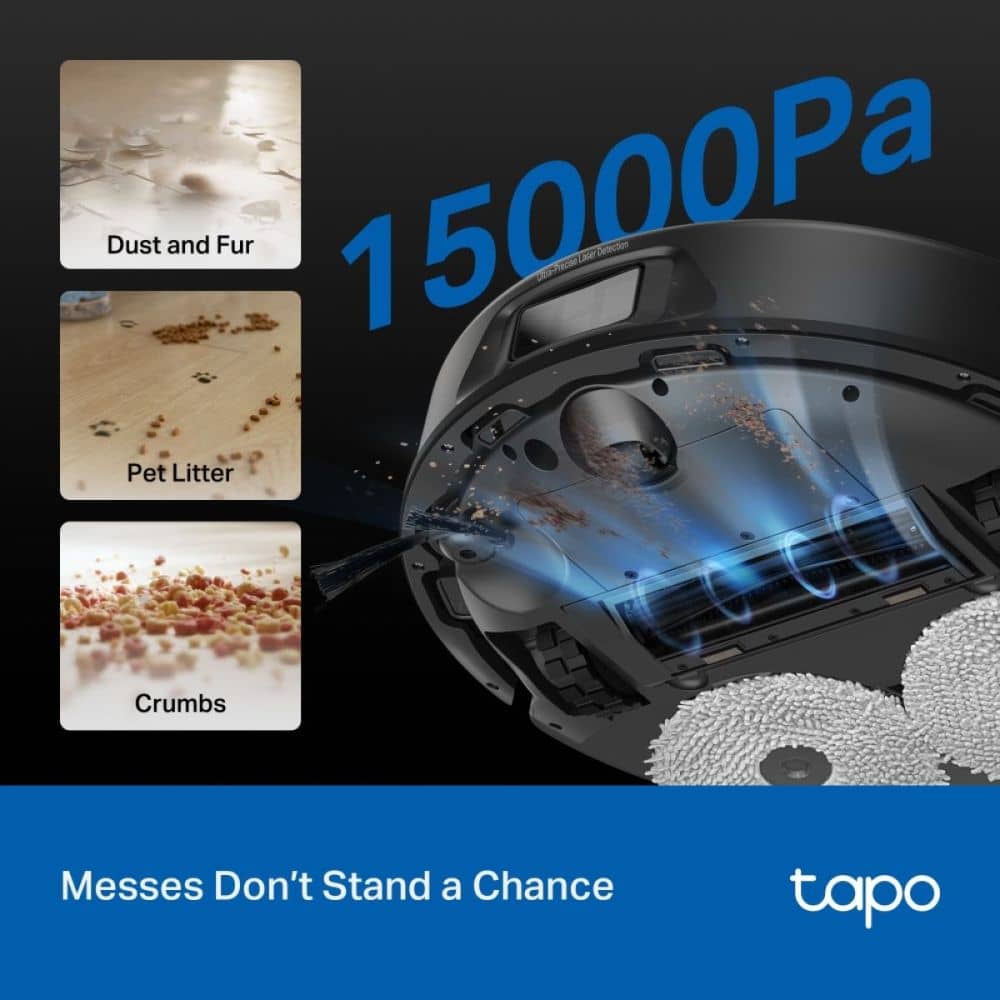 TP-Link Tapo RV50 Pro Omni Robot Vacuum & Mop – Black