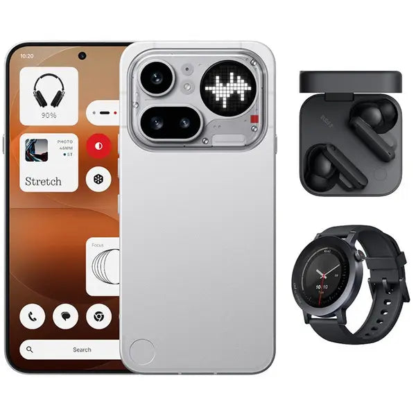 Nothing Phone (4a) Pro 5G + CMF Buds 2 + CMF Watch 3 Pro Bundle – 12+256GB, Glyph Matrix, 144Hz