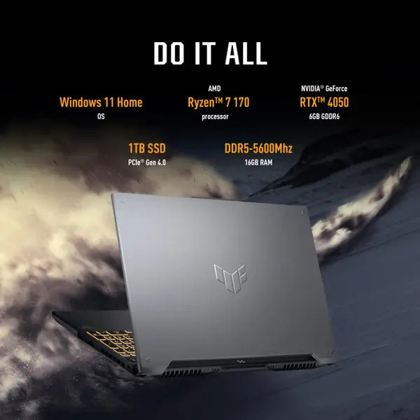 ASUS TUF Gaming A16 (2026) – Ryzen 7-170, RTX 4050 6GB, 16" FHD+, 16GB, 1TB, Win 11, Mecha Gray
