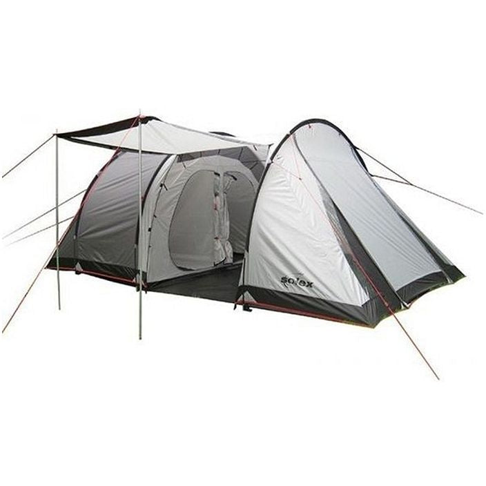 Solex Sports Tunnel Tent - 4 PersonSports & FitnessThe Solex Sports Tunnel Tent is a premium-quality, lightweight camping option for up to 4 people. Its breathable polyester material provides added durability and comfort, while the water resistance featur