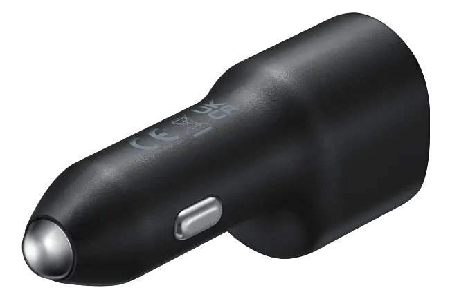 Samsung 40W Car Charger Duo blackCar AccessoriesSamsung 40W Car Charger Duo | EP-L4020NBEGWW | Fast Charging for 2 Devices | USB-C and USB-A Ports
