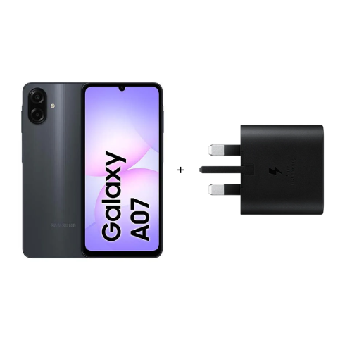 samsung galaxy a07 and 25w charger bundle offer