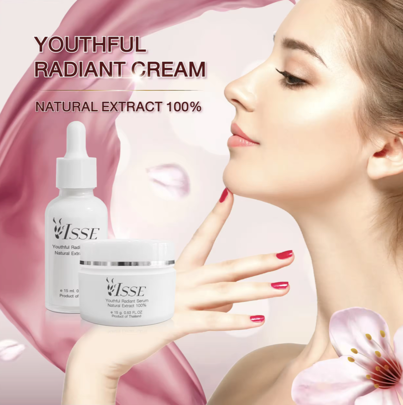ISSE YOUTHFUL WHITENING SET – (Day Serum 15 ml. X Night Cream 15 g.)Personal CareAbsolute Beauty by The excellent innovation combined with Medical & Natural Extracts to remove melasma and skin radiant. Highlights: ** Medical Organic with 5 kind of red fru