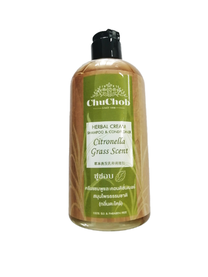 Herbal Cream Shampoo & Conditioner Citronella scent 300 ml. (2 pcs per pack)Hair CareHERBAL CREAM SHAMPOO & CONDITIONER (Citronell Essential oil Scent) Good for all hair types, helps to prevent hair loss, anti-dandruff ,create a smoother and better manage