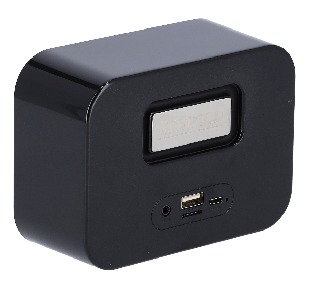 Krypton KNMS5358 Portable Speaker - BlackAudio & VideoEquipped with Bluetooth and Aux/RCA connectivity Modern design, perfect for general audio playback and parties Lightweight and compact, with long-lasting rechargeable battery High-resolution audio, dyn