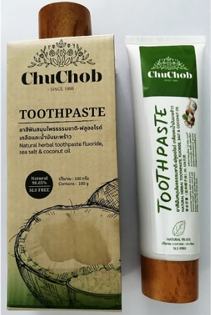 Herbal Toothpaste (Salt,Fluoride & Coconut Oil) 100g. (6pcs per pack)Personal CareHerbal Toothpaste(Sodium Fluoride-Salt-Coconut Oil), 100 g.Produced from 13 kinds of selected herbs, which help to promote healthy teeth and gums, freshens breath naturally,