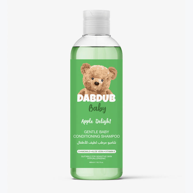DABDUB Gentle Baby Shampoo & ConditionerBathing & Baby CareDABDUB Gentle Baby Shampoo & Conditioner is crafted with love and care to keep your baby’s hair soft, clean, and healthy. Made with natural, plant-based ingredients and free from harsh chemicals,