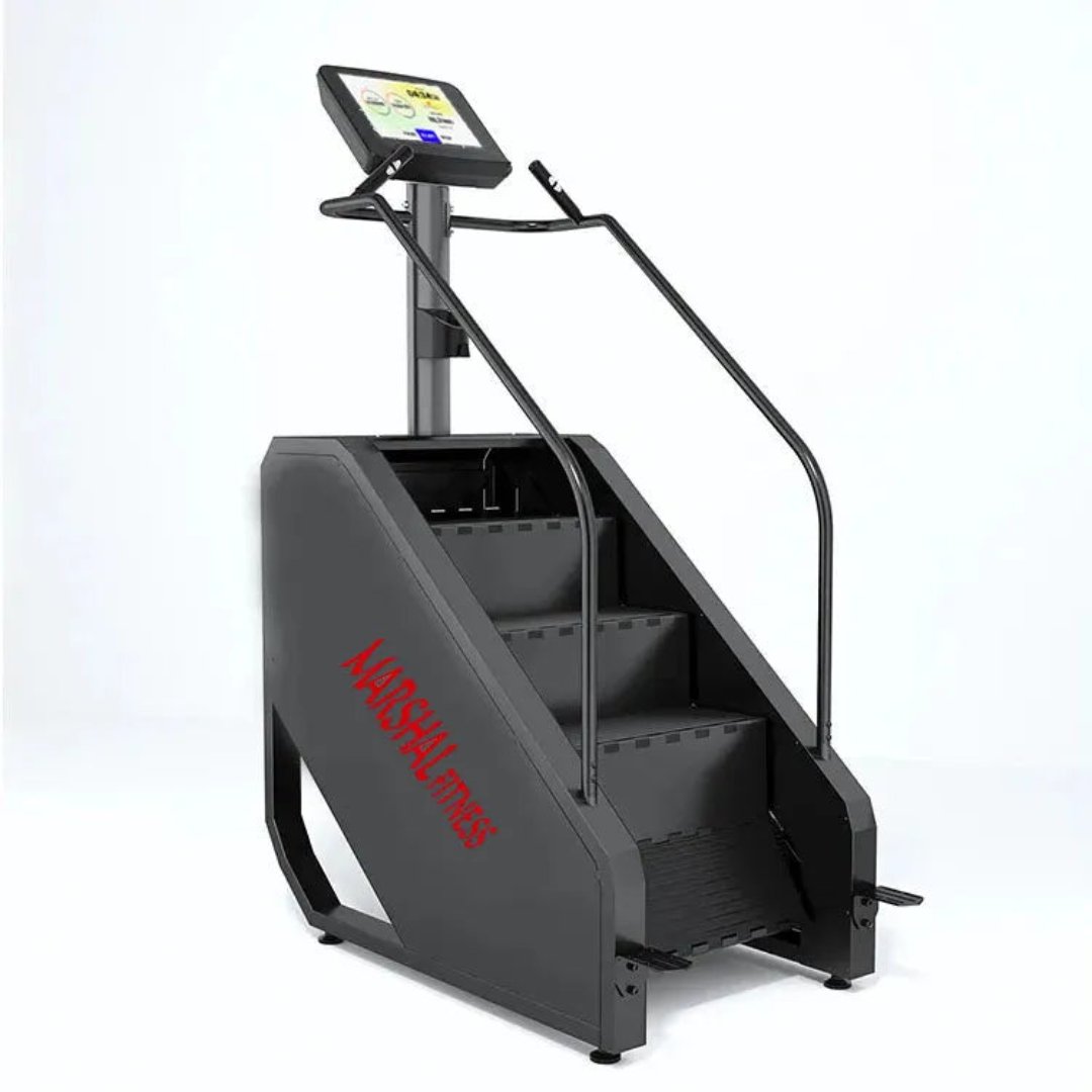 Marshal Fitness Stair Climber Gym Machine Step Mill Gym Equipment | TV, MF-Stair Climber-TV-SH-1Sports & FitnessStair Climber with Computer / Stepper Big Adjustable. Stair Climber Gym Machine Step Mill Gym Equipment. The journey is endless and shines ever