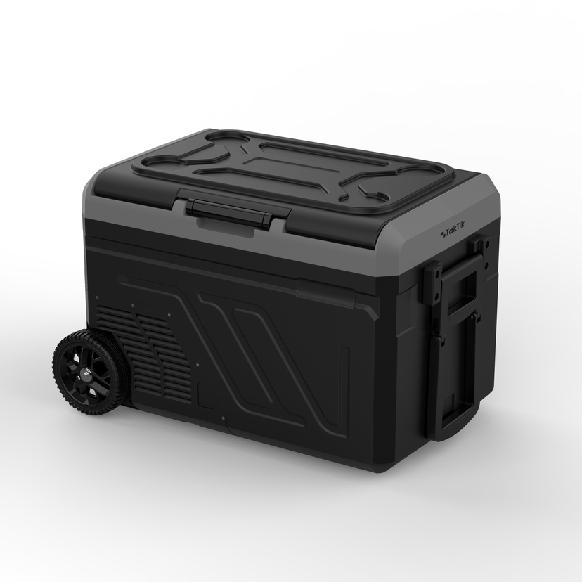 Taktik 40L Dual Zone Portable Fridge Freezer – Independent Fridge and Freezer, 12V/24V/AC, Camping