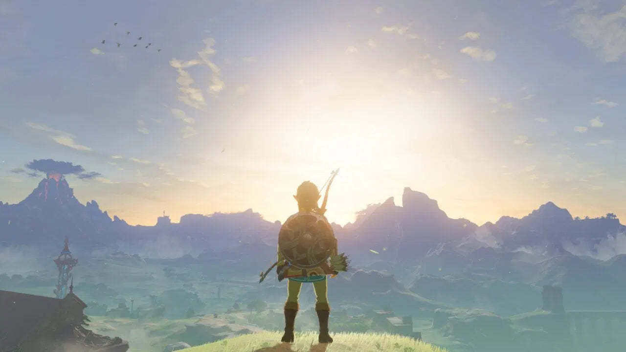 Breath of the Wild Switch 2 gameplay scene showcasing HDR visuals