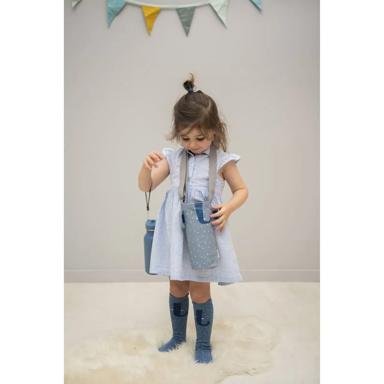Trixie - Thermal Bottle Holder - Mrs. Elephant | Insulated Baby Bottle Holder | Kids Lunch & Travel Accessory