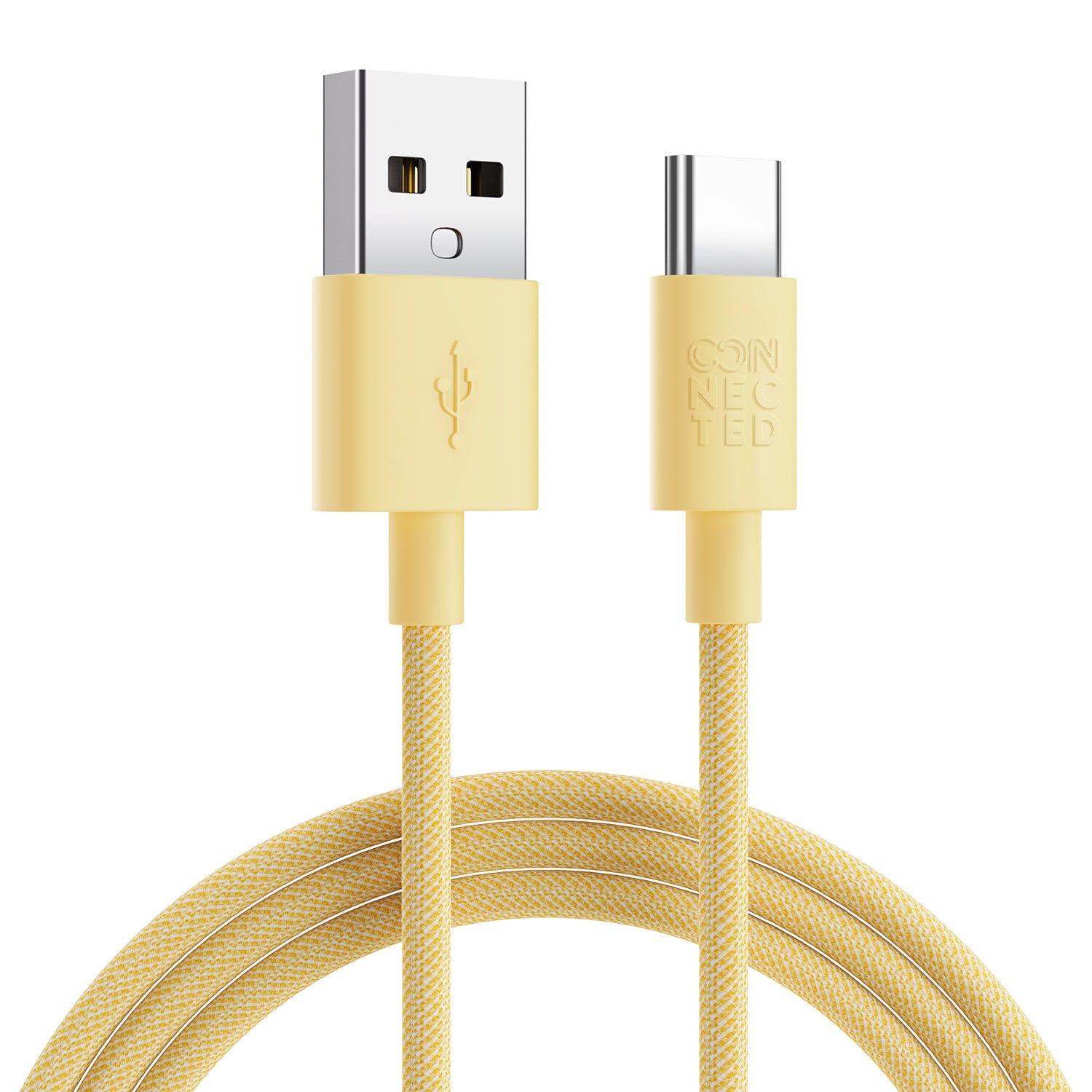 Connected FAST3 Charging Cable AC 1.2M 3A fast Charging colourful Braided Sync and Charge YellowMobile AccessoriesConnected FAST3 Charging Cable A-C is abraided charging cable made from TPE nylon materials and has a flexible SR design, which makes it resi
