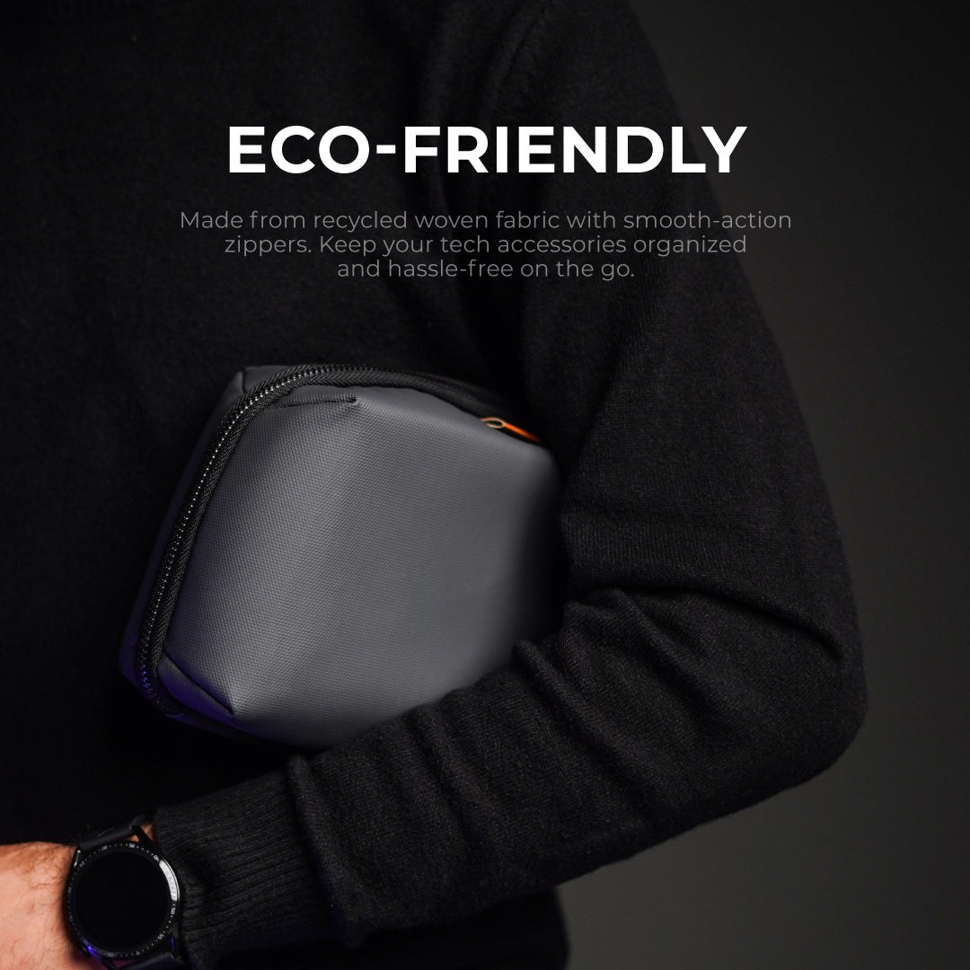 Blupebble Urban Pebble Gear Storage Bag - Dark GreyHandbags & WalletsEfficiently stores all your tech gadgets while on the move. Designed for larger accessories and additional items. Unzips completely for quick and effortless access. Convenient slip pocke