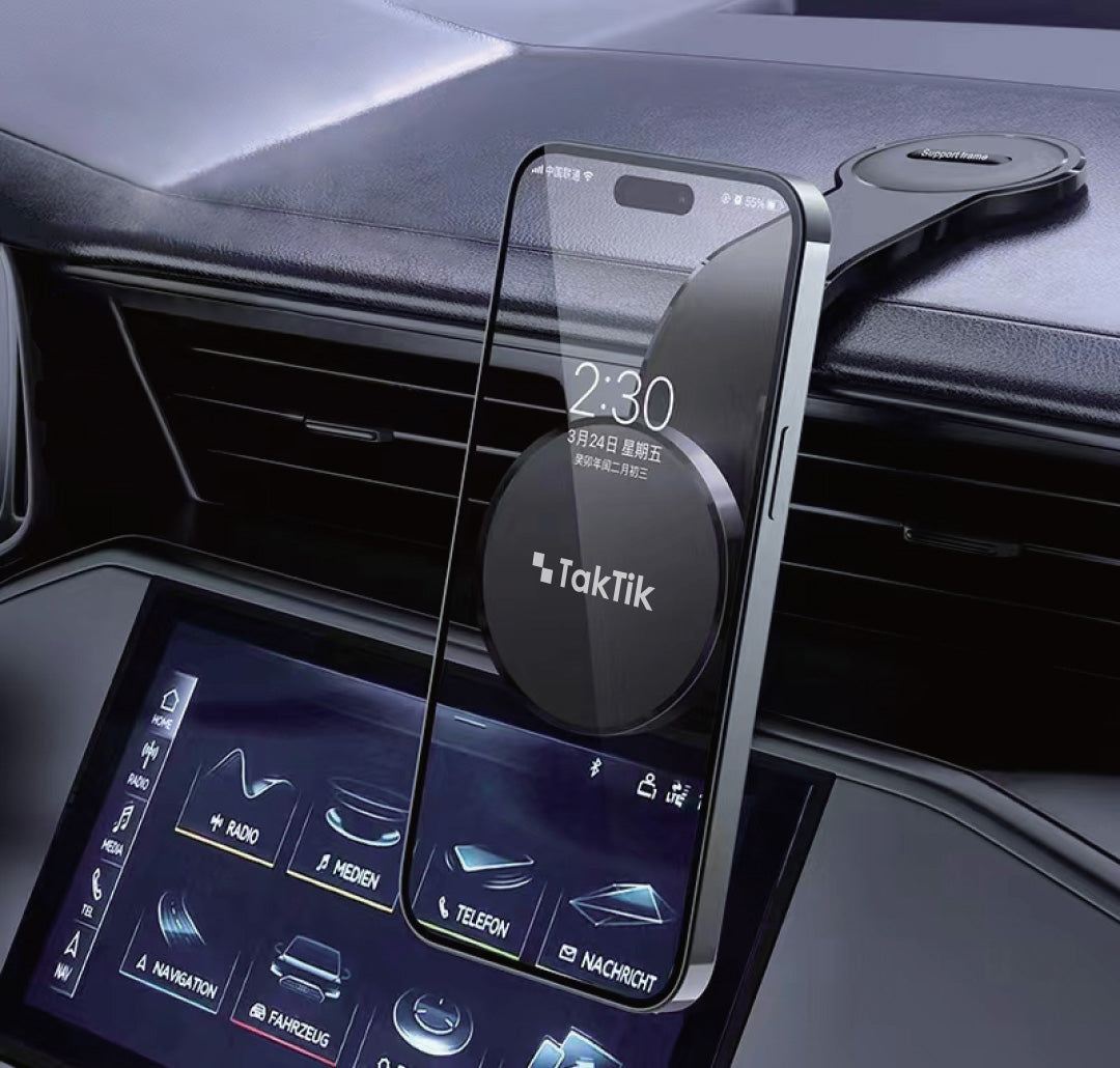 Taktik Mag Flex Magnetic Car HolderCar AccessoriesTaktik Mag Flex Magnetic Car Holder ensures a secure grip on your mobile phone while driving, even on rough roads. Its strong magnetic structure offers superior stability and is compatible with various siz