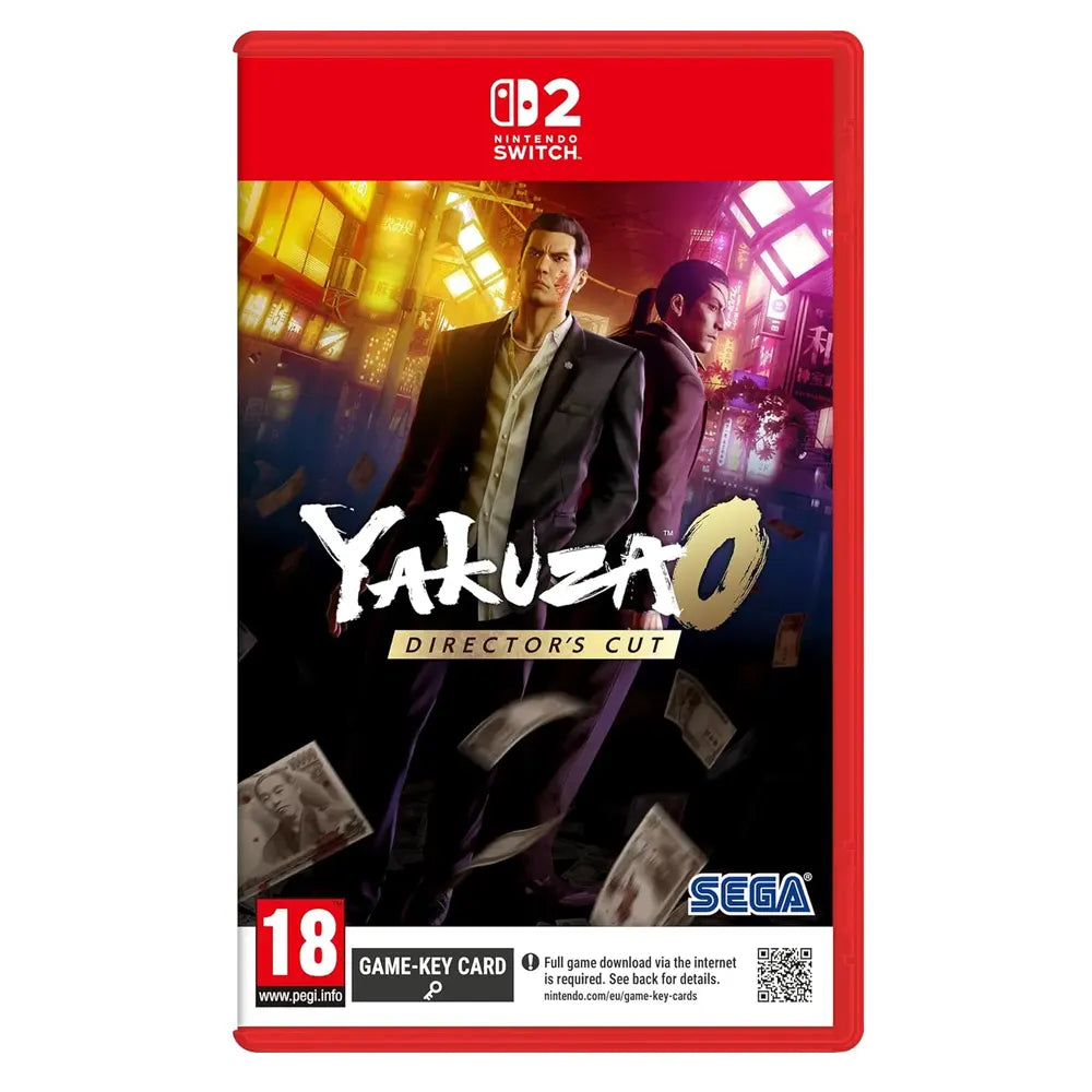 Yakuza 0: Director’s Cut for Switch 2Video Games🥋 Origins of a Legend – Step into the shoes of Kazuma Kiryu and Goro Majima in 1980s Japan. 💼 Director’s Cut Enhancements – Includes upgraded visuals, smoother combat, and bonus content. 🎮 Switch 2 Optimi