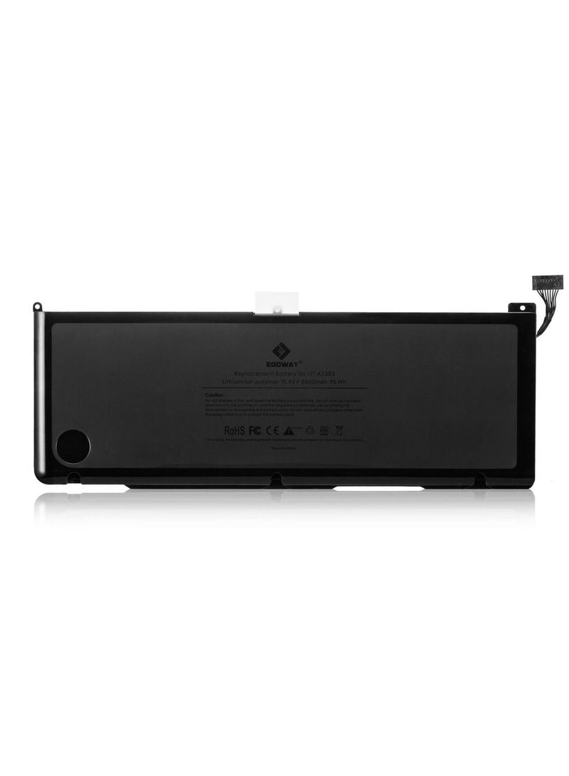 Replacement Laptop Battery A1383 Compatible with MacBook Pro 17" 2011 Version