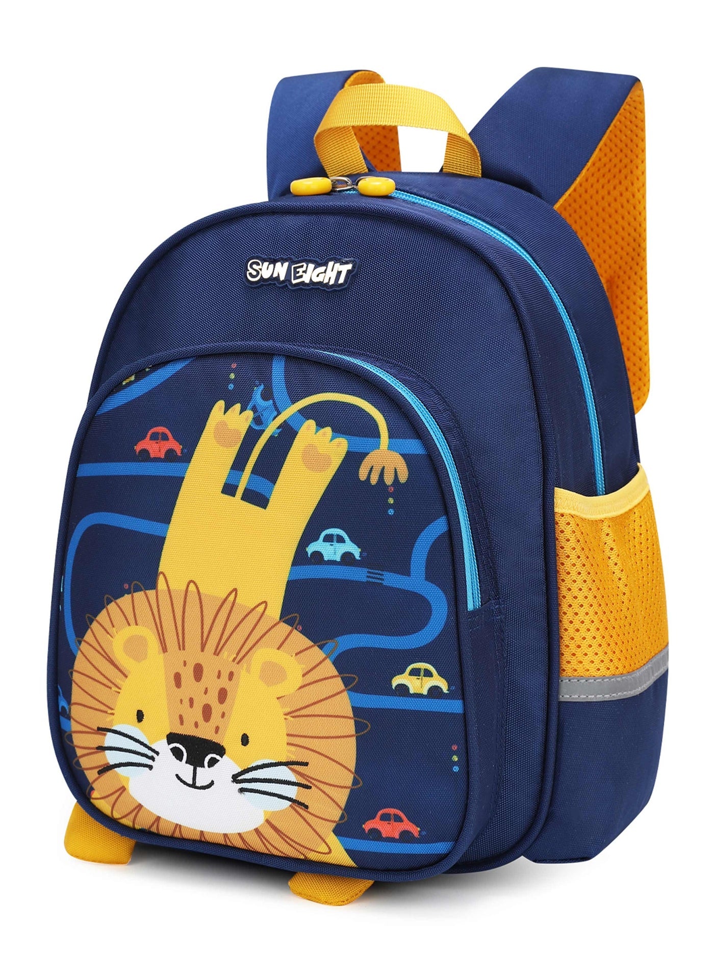 Sun Eight Premium Kids School Backpack SE22063 – Water-Resistant Polyester, Padded Straps & Back, Multi-Compartment, Unisex
