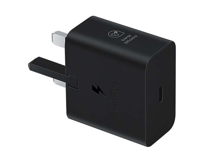 Samsung 25W Power Adapter, Black (UAE Version)Mobile Accessories⚡ 25W Super-Fast Charging: Quickly powers Galaxy S series, Note series, and other USB-C compatible devices. 🔌 USB-C Port for Universal Use: Works with a wide variety of phones, tablets, and