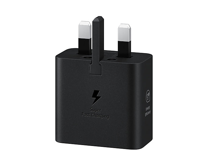 Samsung 25W Power Adapter, Black (UAE Version)Mobile Accessories⚡ 25W Super-Fast Charging: Quickly powers Galaxy S series, Note series, and other USB-C compatible devices. 🔌 USB-C Port for Universal Use: Works with a wide variety of phones, tablets, and