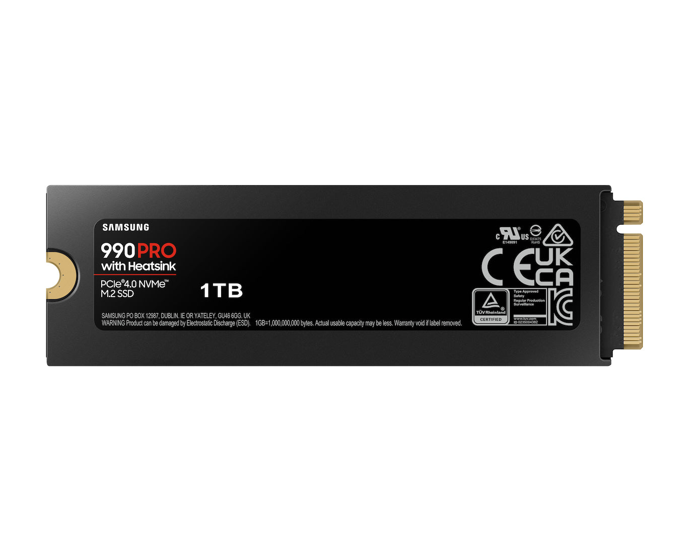 Samsung 990 PRO 1TB with Heatsink – PCIe 4.0 NVMe M.2, 7,450MB/s, RGB, PS5 Perfect Fit