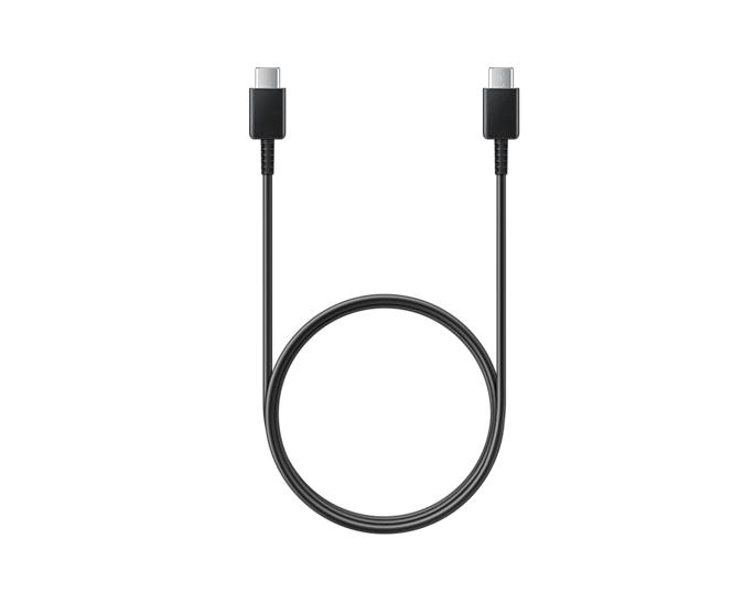 Samsung USB-C to USB-C Cable (1m) BlackMobile AccessoriesThe Samsung USB-C Cable lets you charge your USB-C device as well as sync your photos, music and data to your smartphone or laptop at blazing charge and transfer speeds. In addition, the cable also