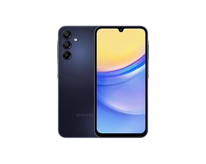 Samsung Galaxy A15 5G, Android Smartphone, Dual SIM Mobile Phone, 4GB RAM, 128GB Storage, Blue Black (UAE Version)Mobiles6.5" FHD+ Super AMOLED 50MP Camera Octa-core Processor Super vivid and bright displayThe Galaxy A15's 6.5-inch Super AMOLED display bo