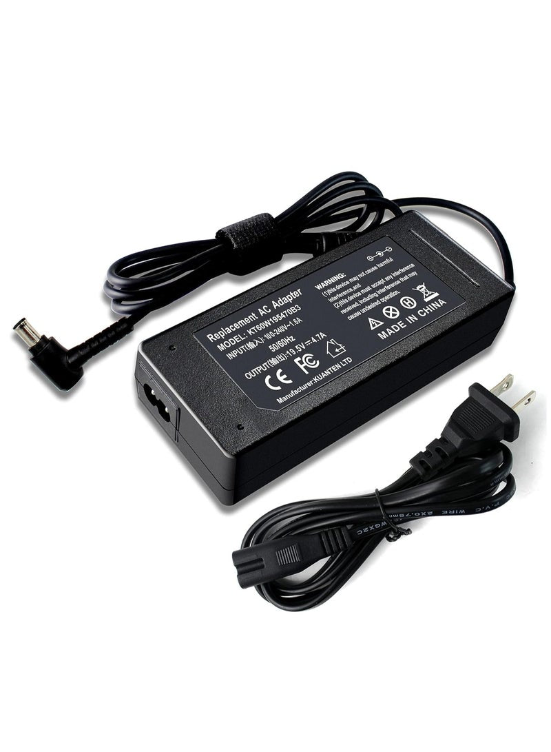 19.5V 4.7A VGP-AC19V37 Laptop Charger Compatible with Sony VAIO PCG VGN VPC VGP-AC19V PCGA-AC19V VGA-AC19V,PCG-61611L PCG-71318L PCG-71312L VGP-AC19V19 VGP-AC19V43 VGP-AC19V27 VGP-AC19V10