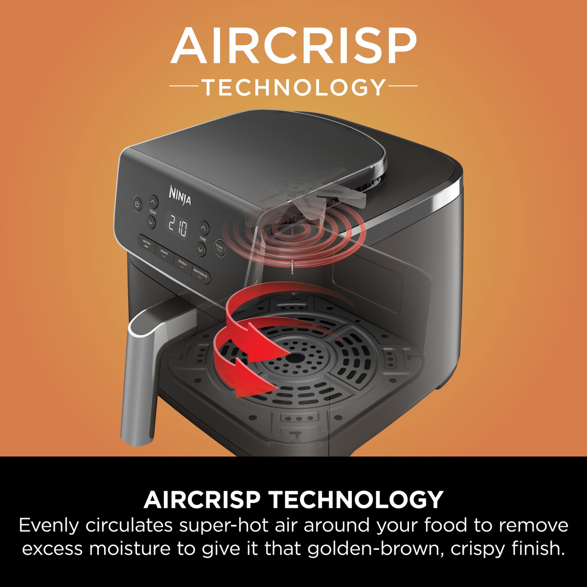 Ninja Air Fryer Pro 4L AF140ME 4-in-1 Single Non-Stick Drawer 1500W - BlackKitchen AppliancesSingle-drawer air fryer fits a whole 1kg chicken: best for 1-2 people Healthier frying: up to 75% less fat than traditional frying methods 4 cooking functions: Ai