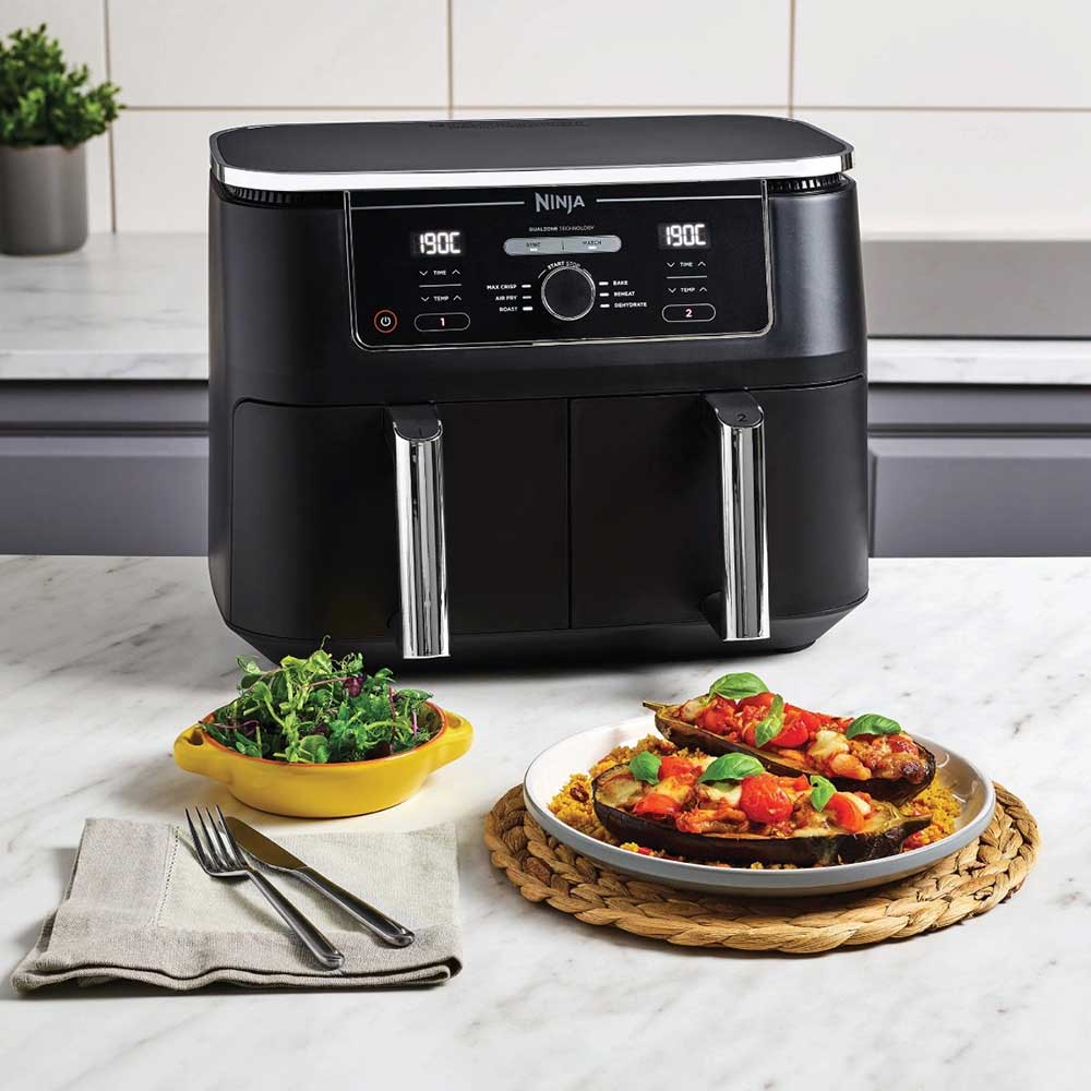 Ninja Foodi MAX Dual Zone Air Fryer 9.5L – Black AF400