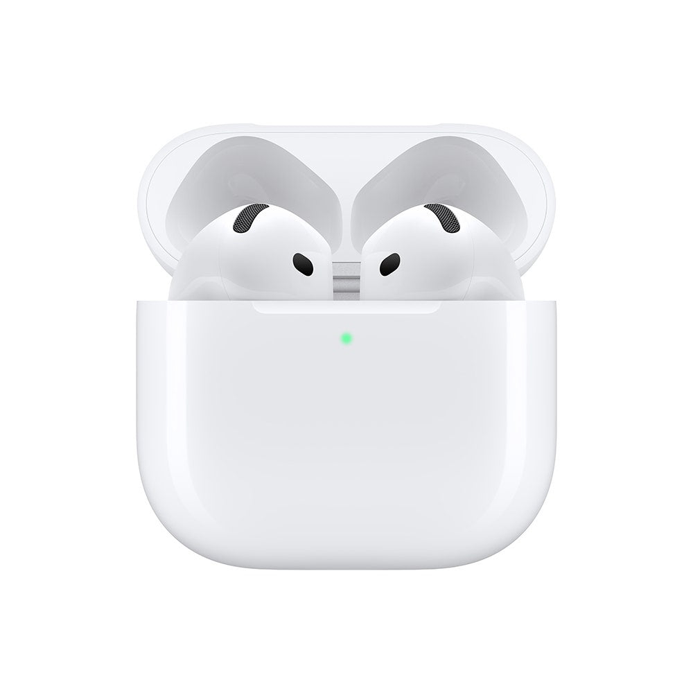 Apple AirPods 4HeadphonesAirPods. Iconic. Now supersonic. A completely transformed audio experienceImmersive, theater-like sound.Personalized Spatial Audio with dynamic head tracking places sound all around you, creating a three-dimensional listening expe