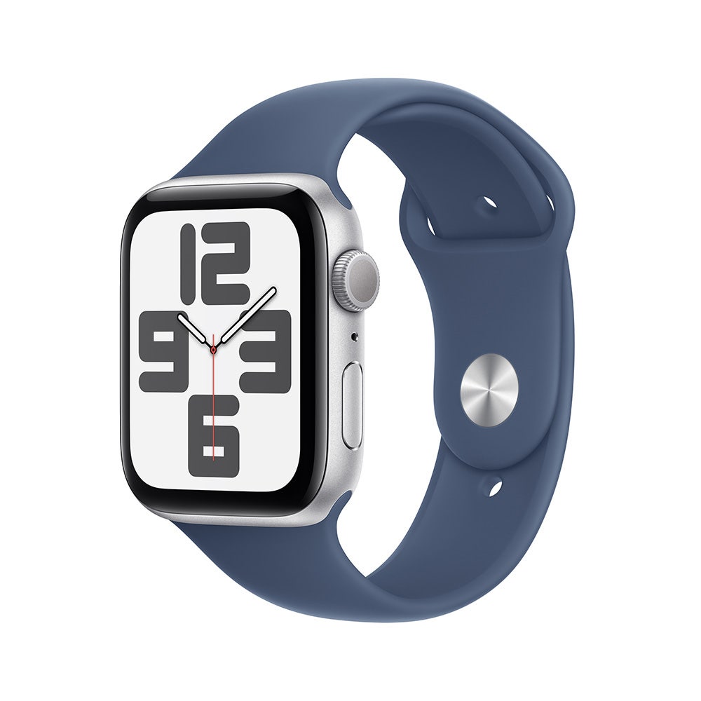 Apple Watch SE 40mm Silver Aluminium Case with Denim Sport BandWearablesA great deal to love.Easy ways to stay connected. Motivating fitness metrics. Innovative health and safety features. Fresh band colors. Apple Watch SE is packed with features at a fee