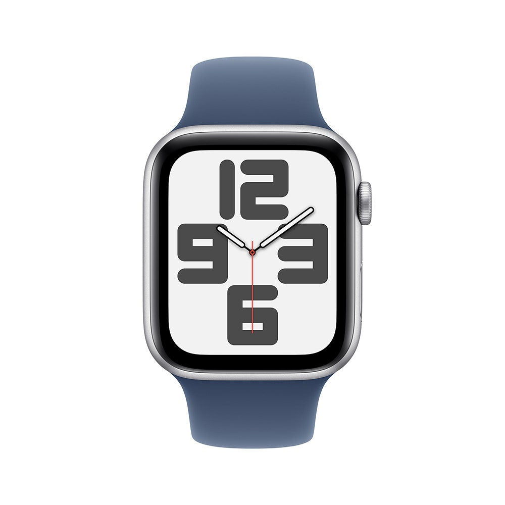 Apple Watch SE 40mm Silver Aluminium Case with Denim Sport BandWearablesA great deal to love.Easy ways to stay connected. Motivating fitness metrics. Innovative health and safety features. Fresh band colors. Apple Watch SE is packed with features at a fee