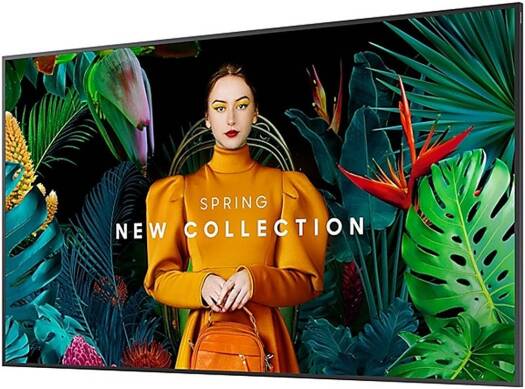 Samsung Crystal UHD Signage QMC – 4K, 500 nits, 28.5mm Ultra-Slim, 24/7, Tizen, Wi-Fi