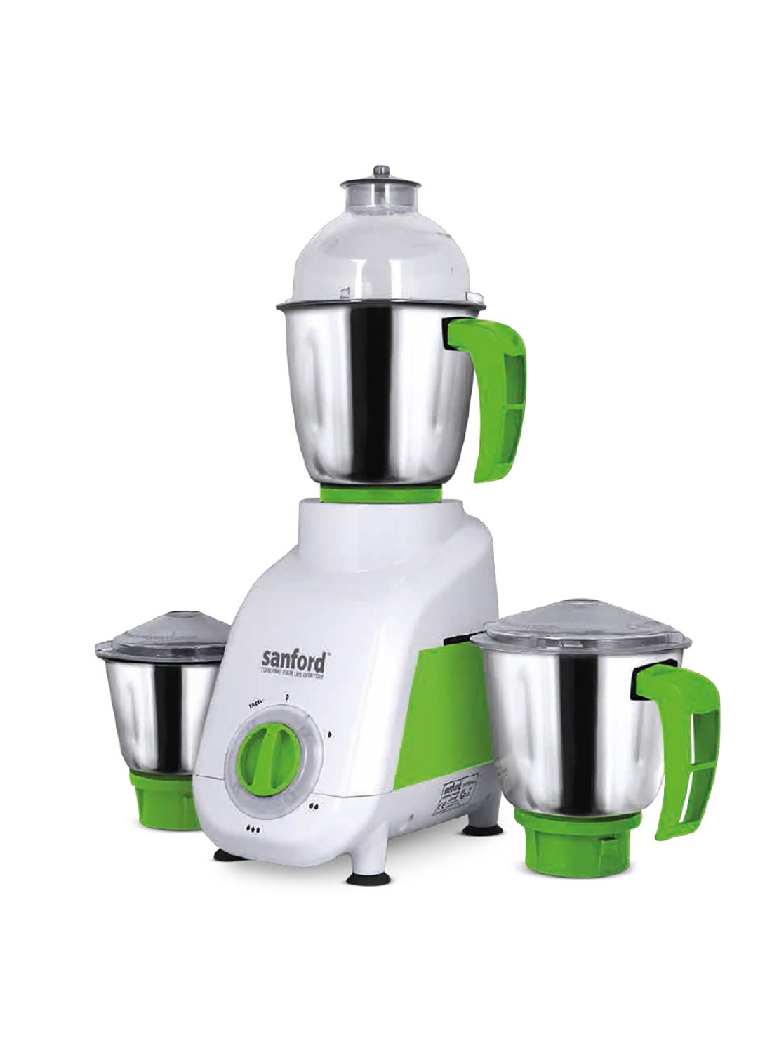 Sanford 3 IN 1 Grinder Mixer 1.5 L 650 W SF5904GM BS BKitchen AppliancesRotary Switch with Dual LED Lights, Compact Design with ABS Body, Smoke Color Polycarbonate Jar Lids, Auto Shut-Off for Overload Protection, Hands Free Operation. Matte finish 1.5L, 1