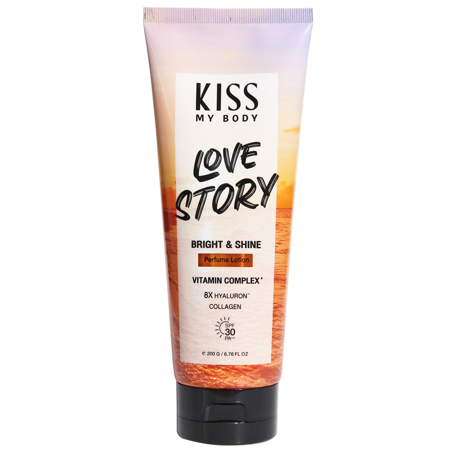 Kiss My Body Bright & Shine Perfume Lotion Love StoryPersonal CareKISS MY BODY BRIGHT & SHINE PERFUME LOTION SPF30 PA+++