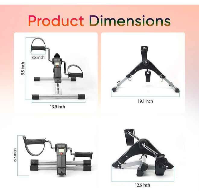 Sparnod Fitness SMB-100 mini cycle pedal exerciser with adjustable resistance