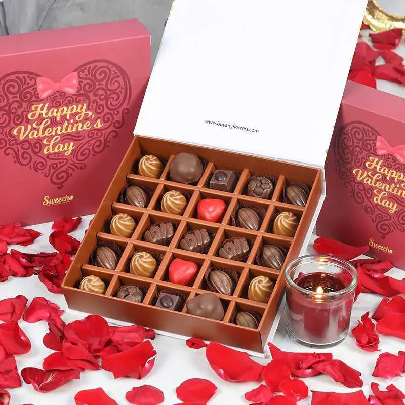 Sweecho Valentine Premium Chocolates 25 pieces gift box