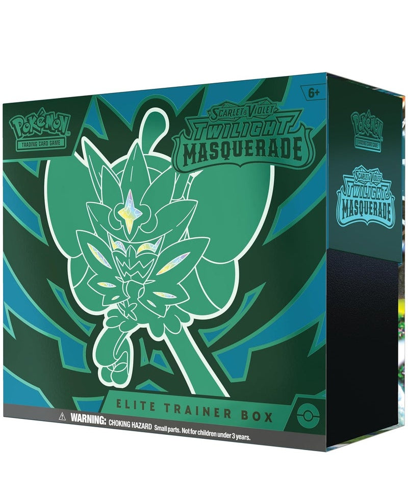 Pokémon TCG: Scarlet & Violet—Twilight Masquerade Elite Trainer Box – 9 Packs, Teal Mask Ogerpon Promo, ACE SPEC