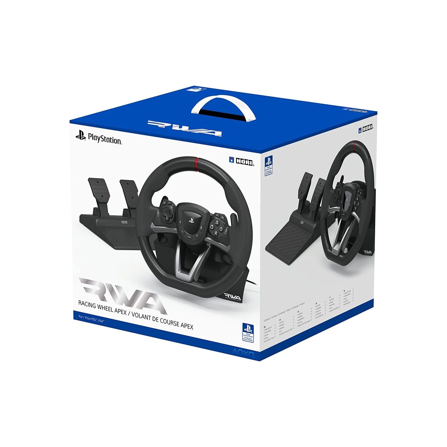 Hori Apex Racing Wheel for PlayStation PS5Gaming Accessories🏎️ Realistic Racing Feel – Precision steering with full-size racing wheel and responsive pedals for immersive gameplay. 🎮 PS5, PS4 & PC Compatible – Officially licensed by Sony for seamless use