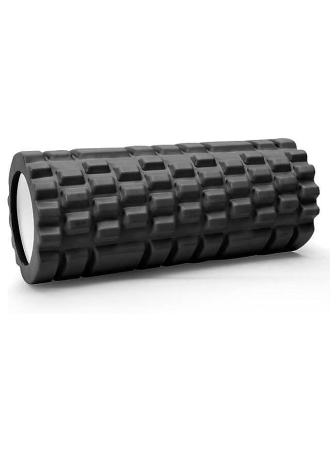 MahMir EVA Foam Roller – Deep Tissue Massage Roller for Yoga, Stretching & Muscle Recovery, Black