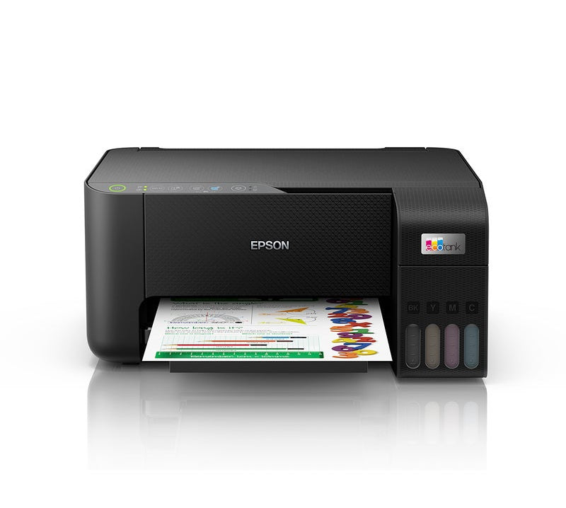 EPSON EcoTank L3250 3-in-1 WiFi Colour Ink Tank Printer – Print, Scan & Copy with Smart Panel App Connectivity - Black
