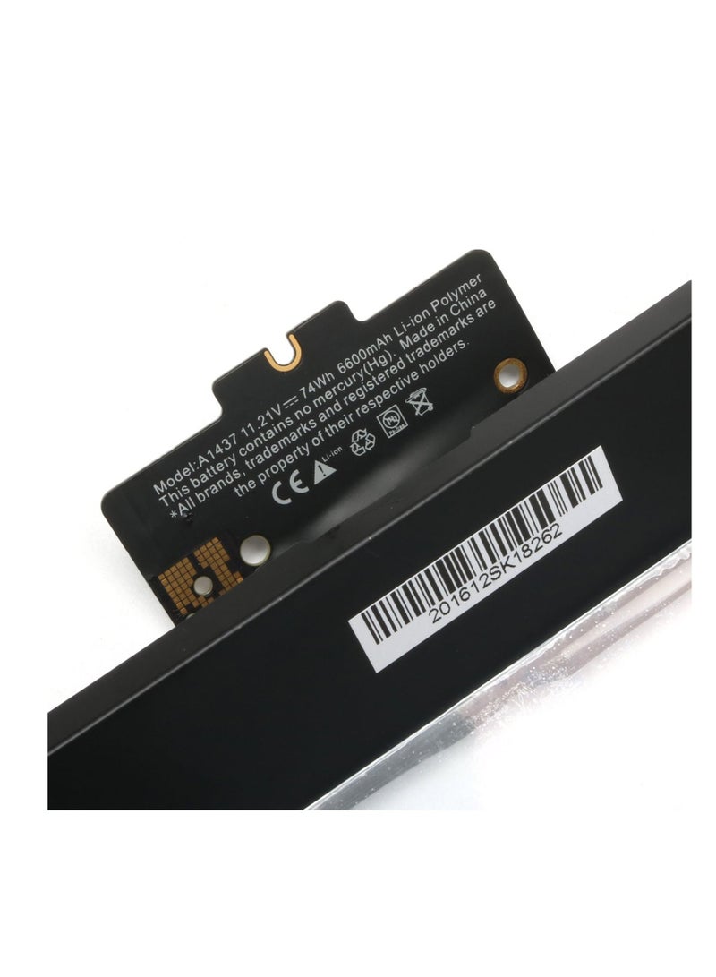 A1437 74WH Laptop Battery Compatible with MacBook Pro 13 inch A1425 (Retina Late 2012,Early 2013) Fits MD101 MD102 MD212 MD213 ME662 [6600mAh 11.21V]