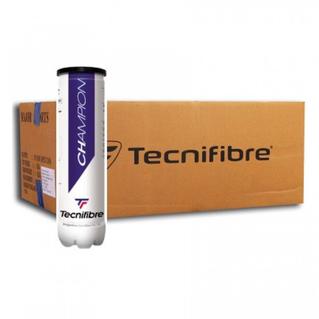 Tecnifibre Champion Tennis Balls – Box of 144 (36 Cans of 4 Balls)EquipmentsThe Tecnifibre Champion Tennis Balls – Box of 144 (36 Cans of 4 Balls) is designed for players seeking high-performance balls suitable for all court surfaces. These balls are appr
